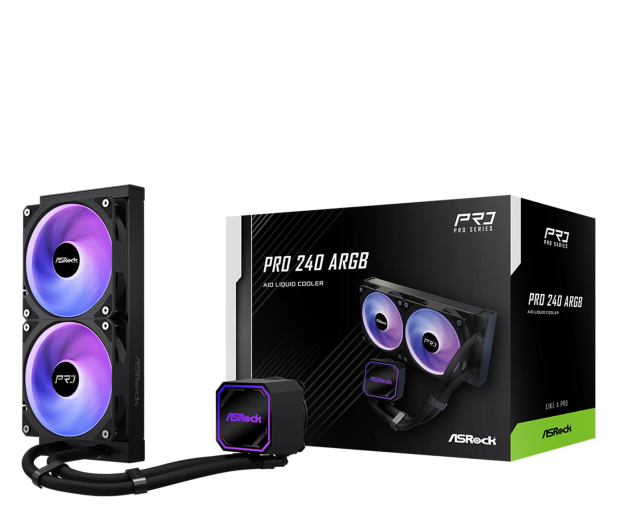 ASRock Pro 240 ARGB 2x120mm - 1502297 - zdjęcie 8